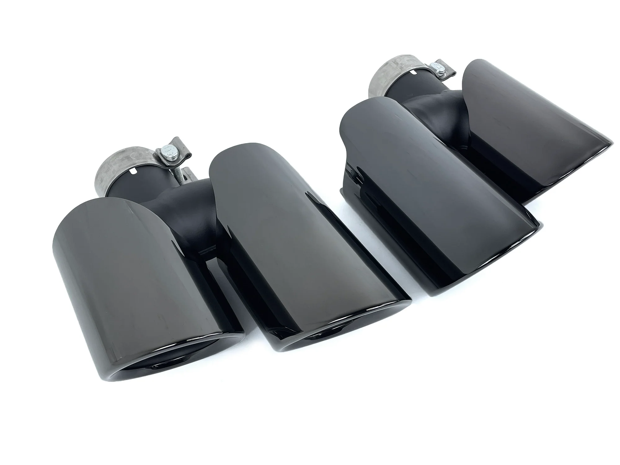 Black Stainless Steel Exhaust Tips for Porsche Macan Base 2.0L 2015–2018 - Image 6