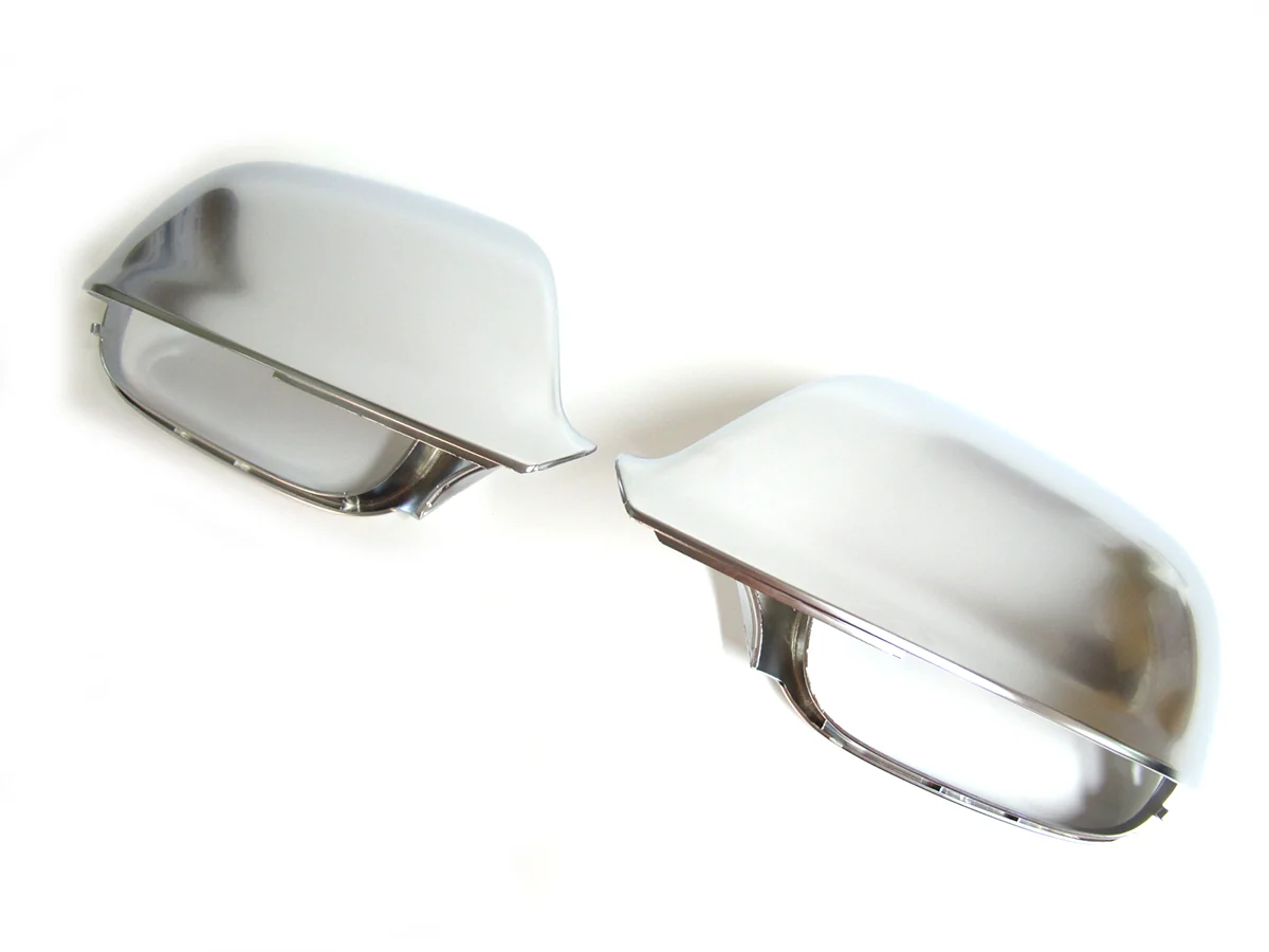 Matt Chrome Mirror Cover Caps For AUDI Q5 8R SQ5 09-17 Q7 10-15 With Lane Assist - Image 16