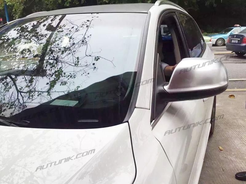 Matt Chrome Mirror Cover Caps For AUDI Q5 8R SQ5 09-17 Q7 10-15 With Lane Assist - Image 5