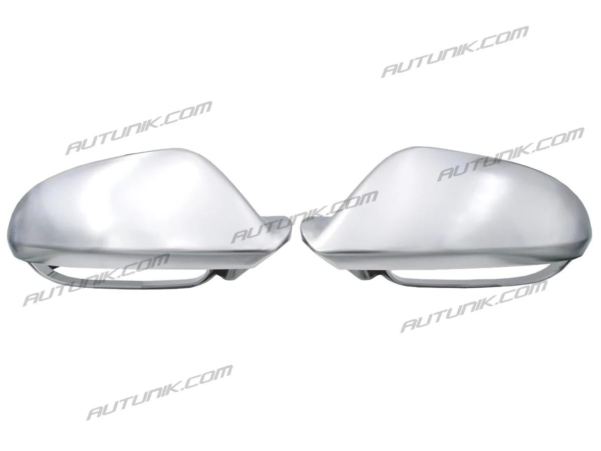 Matte Chrome Side Mirror Cover Caps Replace For AUDI A6 C7 S6 RS6 2012-2018 with Lane Assist mc15 - Image 8
