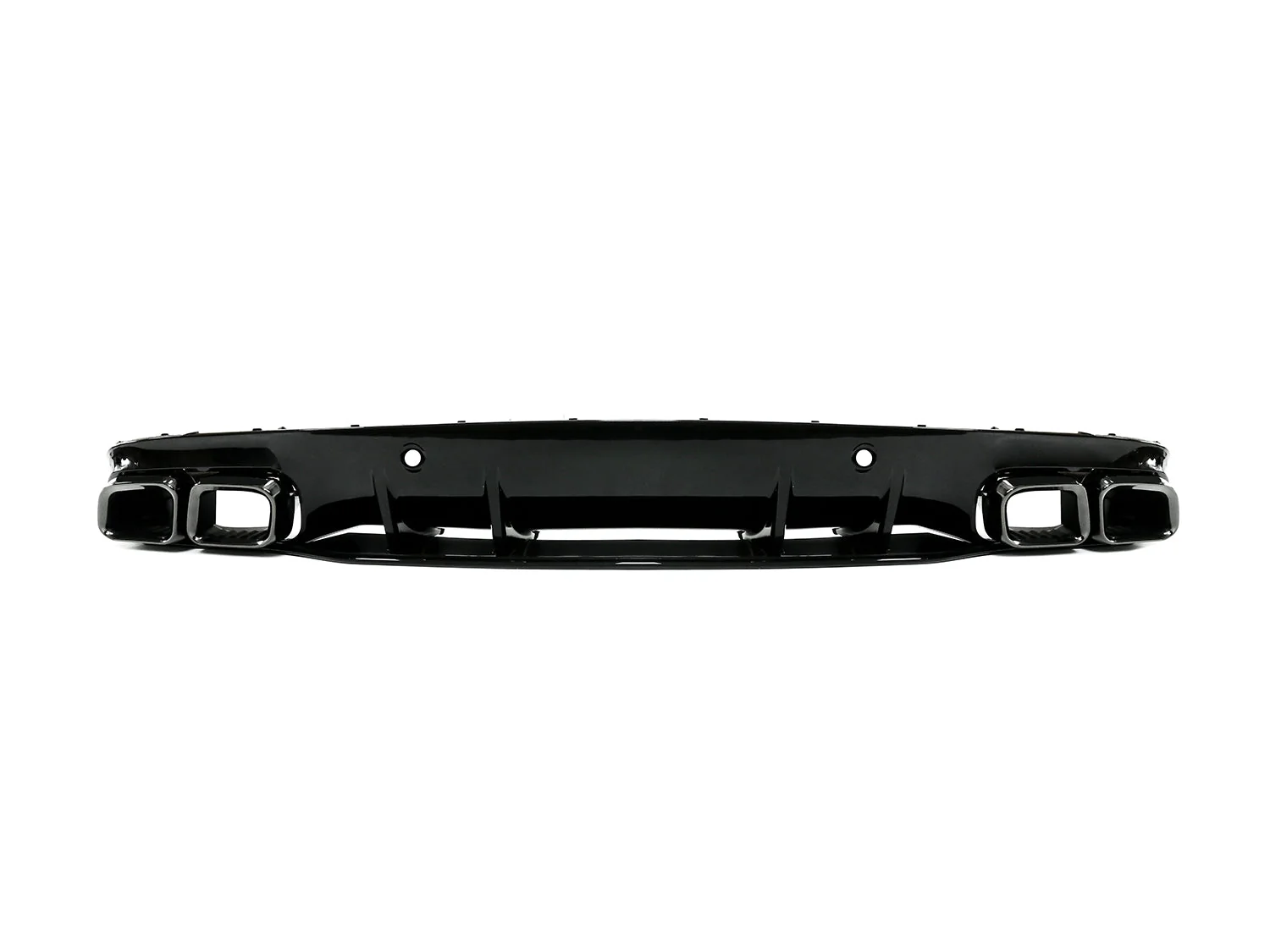 Rear Diffuser + Black Exhaust Tips For Mercedes W205 Coupe AMG Sport 2015-2021 di18 - Image 8