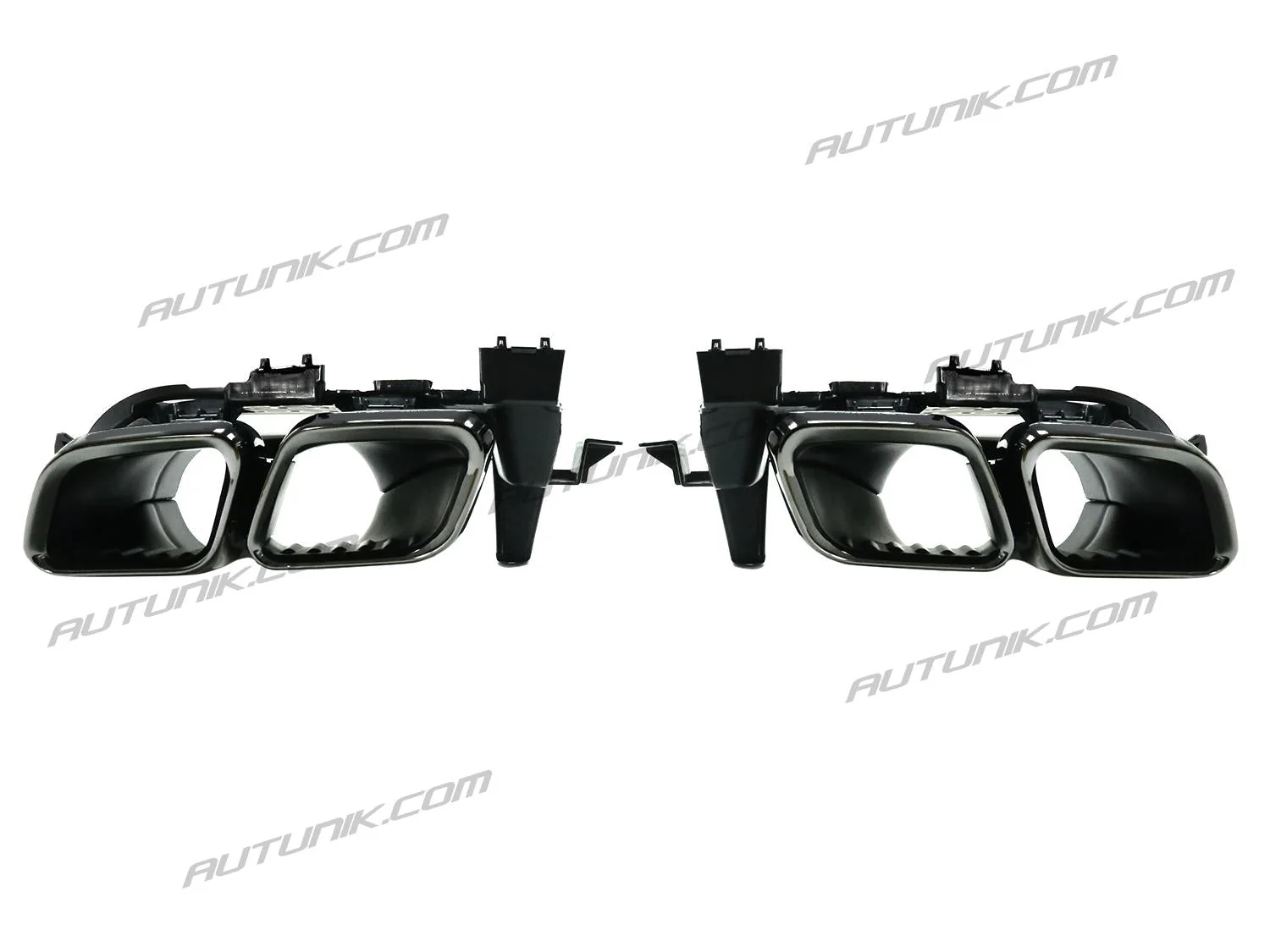 Rear Diffuser + Black Exhaust Tips For Mercedes W205 Coupe AMG Sport 2015-2021 di18 - Image 9