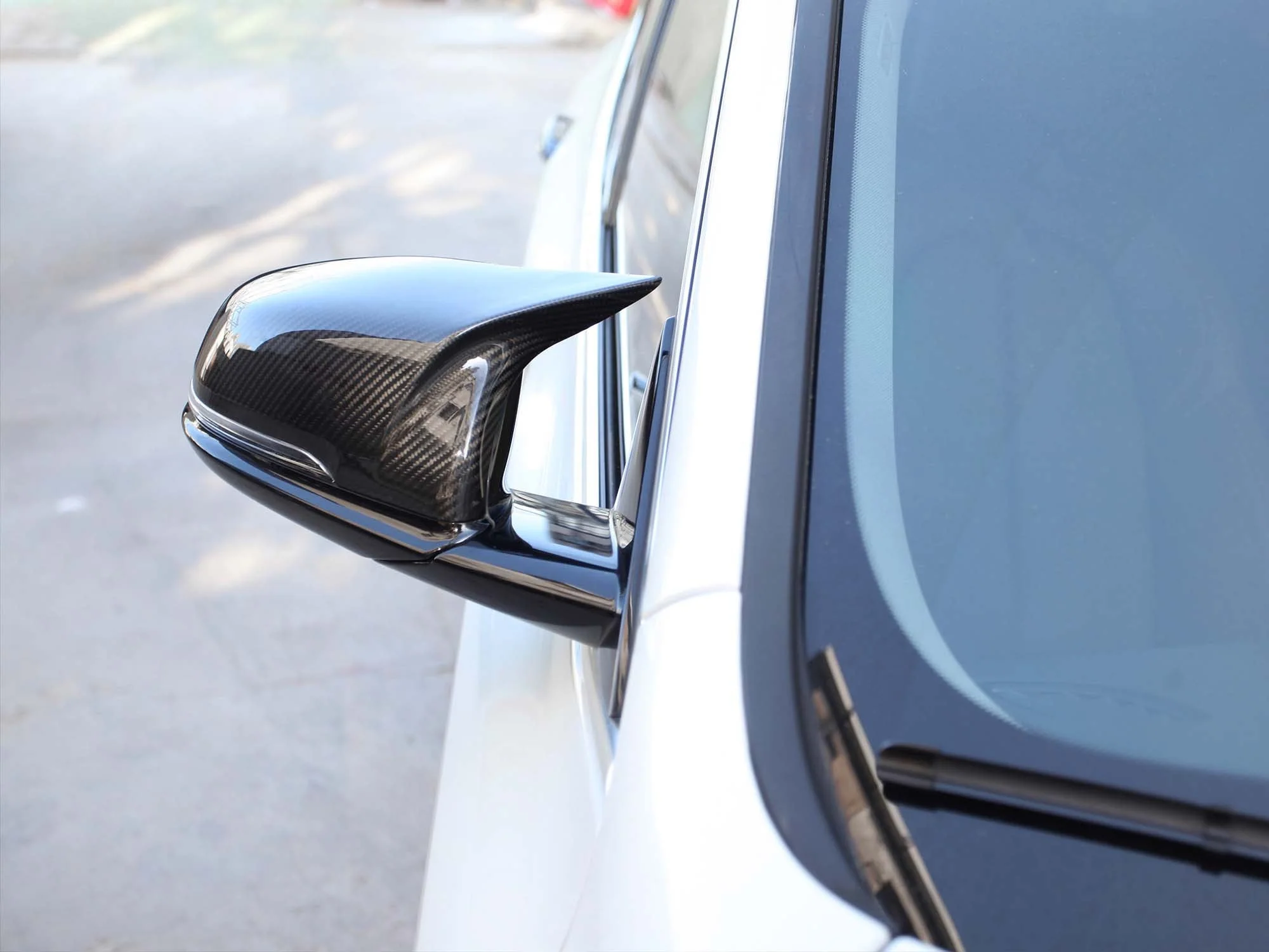 Dry Carbon Fiber Mirror Cover Caps Replace for Toyota A90 Supra 2020-2026 - Image 3