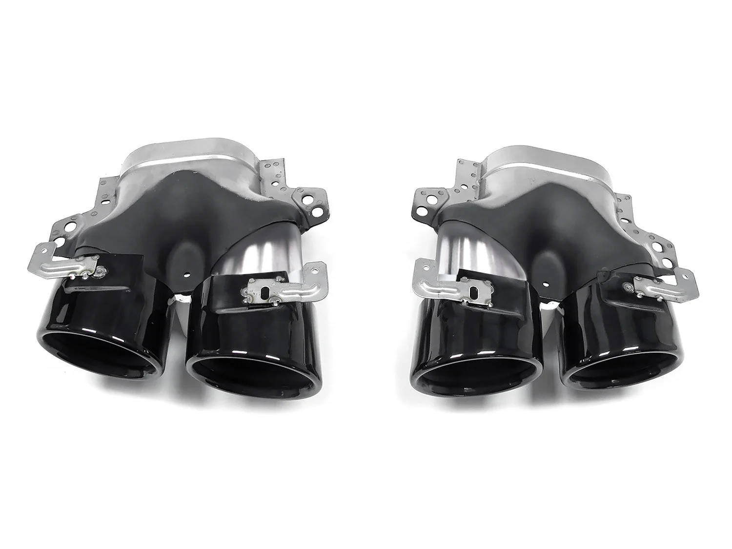 Gloss Black Diffuser & Exhaust Tips for Mercedes E-class W213 S213 Sedan AMG 2021-2023 - Image 10