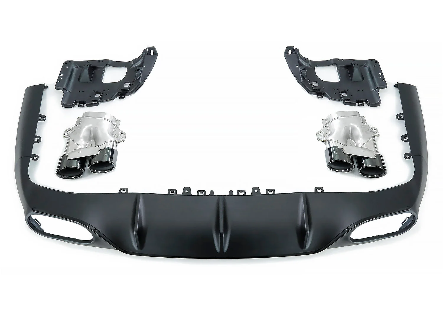 Rear Diffuser + Black Exhaust Tips for Mercedes E Class C238 A238 Coupe E300 E400 E450 AMG Pack 2018-2020 - Image 6