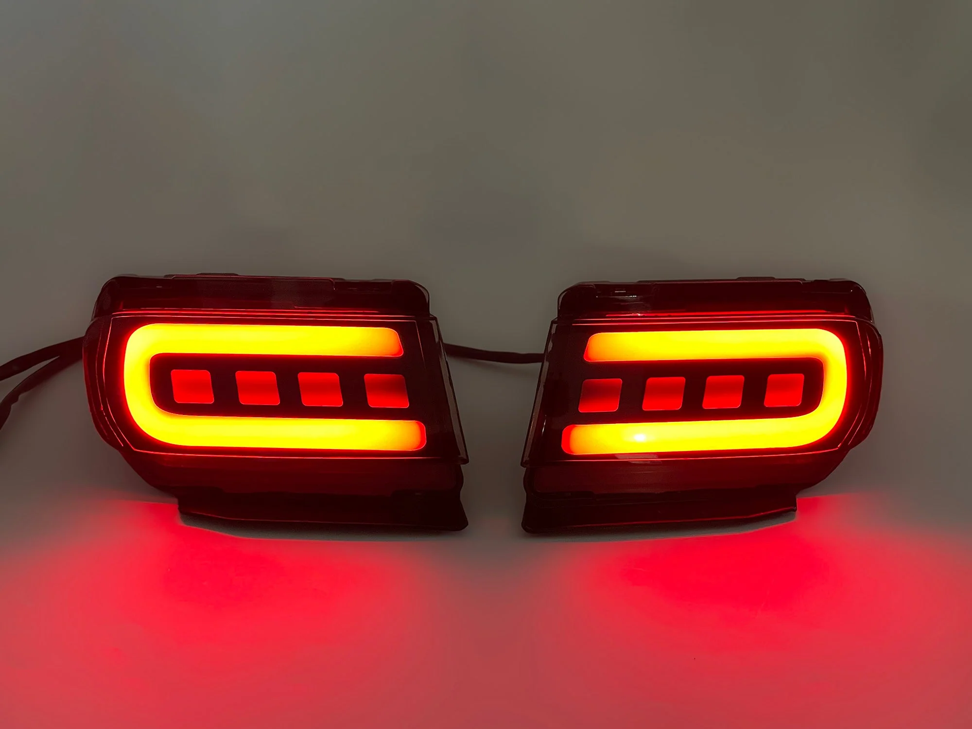 For 2010-2021 Toyota Land Cruiser Prado J150 Smoke Lens LED Rear Bumper Tail Lights Turn Signal - Image 4