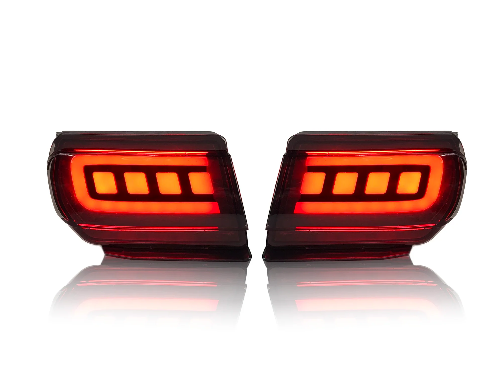 For 2010-2021 Toyota Land Cruiser Prado J150 Smoke Lens LED Rear Bumper Tail Lights Turn Signal - Image 5