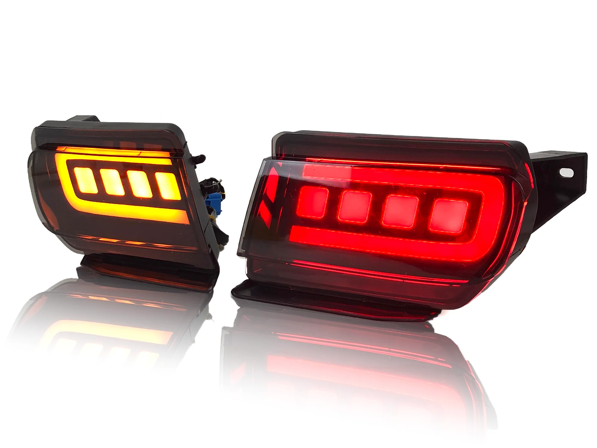 For 2010-2021 Toyota Land Cruiser Prado J150 Smoke Lens LED Rear Bumper Tail Lights Turn Signal - Image 6