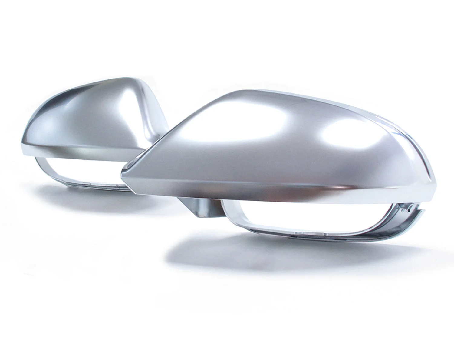 Pair L+R For 2012-2018 AUDI A6 C7 S6 RS6 Matte Chrome Mirror Cover Caps Replacement - Image 6