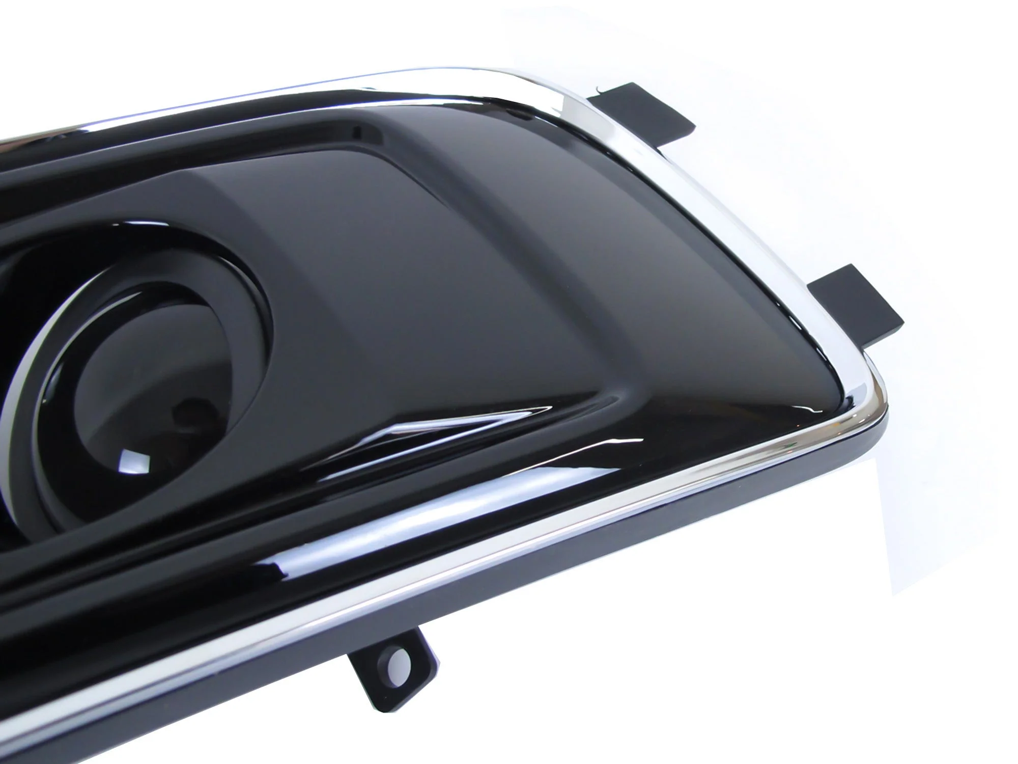 Pair Fog Light Grill Covers w/ ACC Caps For AUDI A6 C7.5 NON-Sline 2016-2018 - Image 7