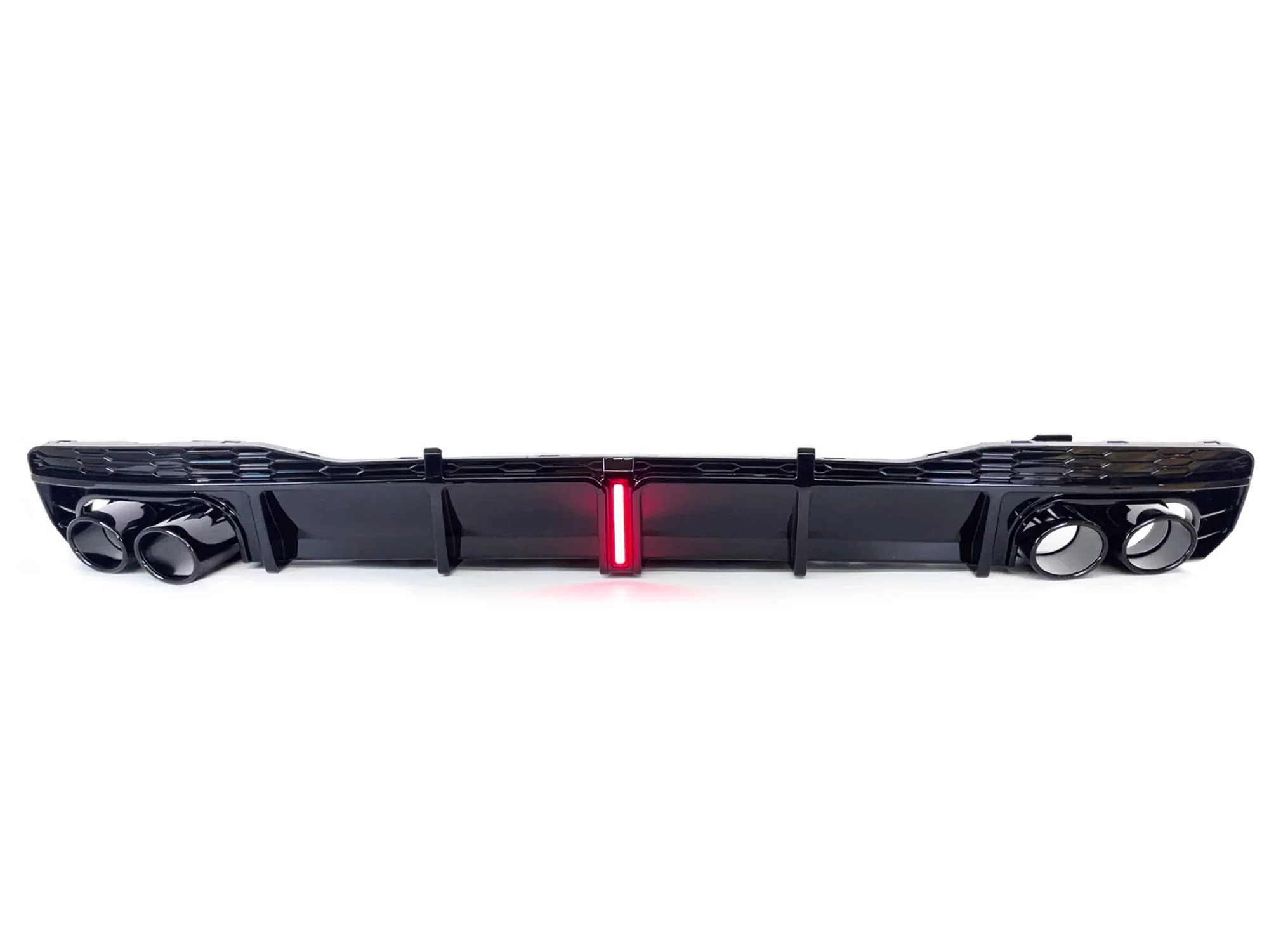Gloss Black Rear Diffuser Exhaust Tips For AUDI A7 C8 S-line S7 2019-2024 di180 - Image 7