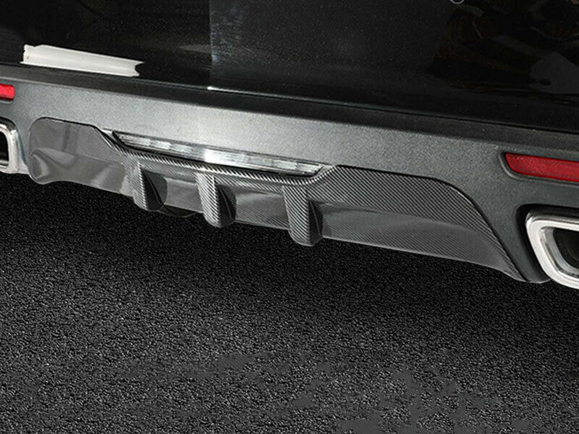 Carbon Fiber Look Rear Bumper Diffuser Spoiler For Cadillac CT5 CT5-V 2020-2024 - Image 2