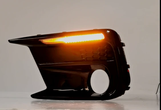 Switchback Sequential LED DRL Fog Light Cover Kit Bezel For Subaru WRX STI 2018-2021 - Image 6