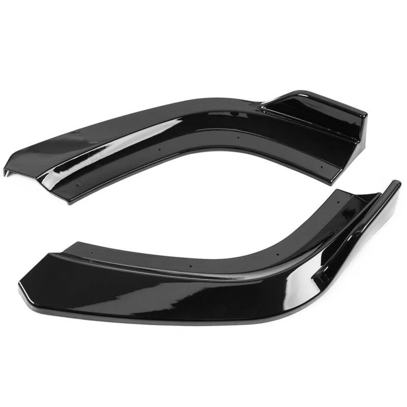 3pcs Gloss Black Front Splitter Lip For 2008-2014 Mercedes C-Class W204 AMG Bumper - Image 8
