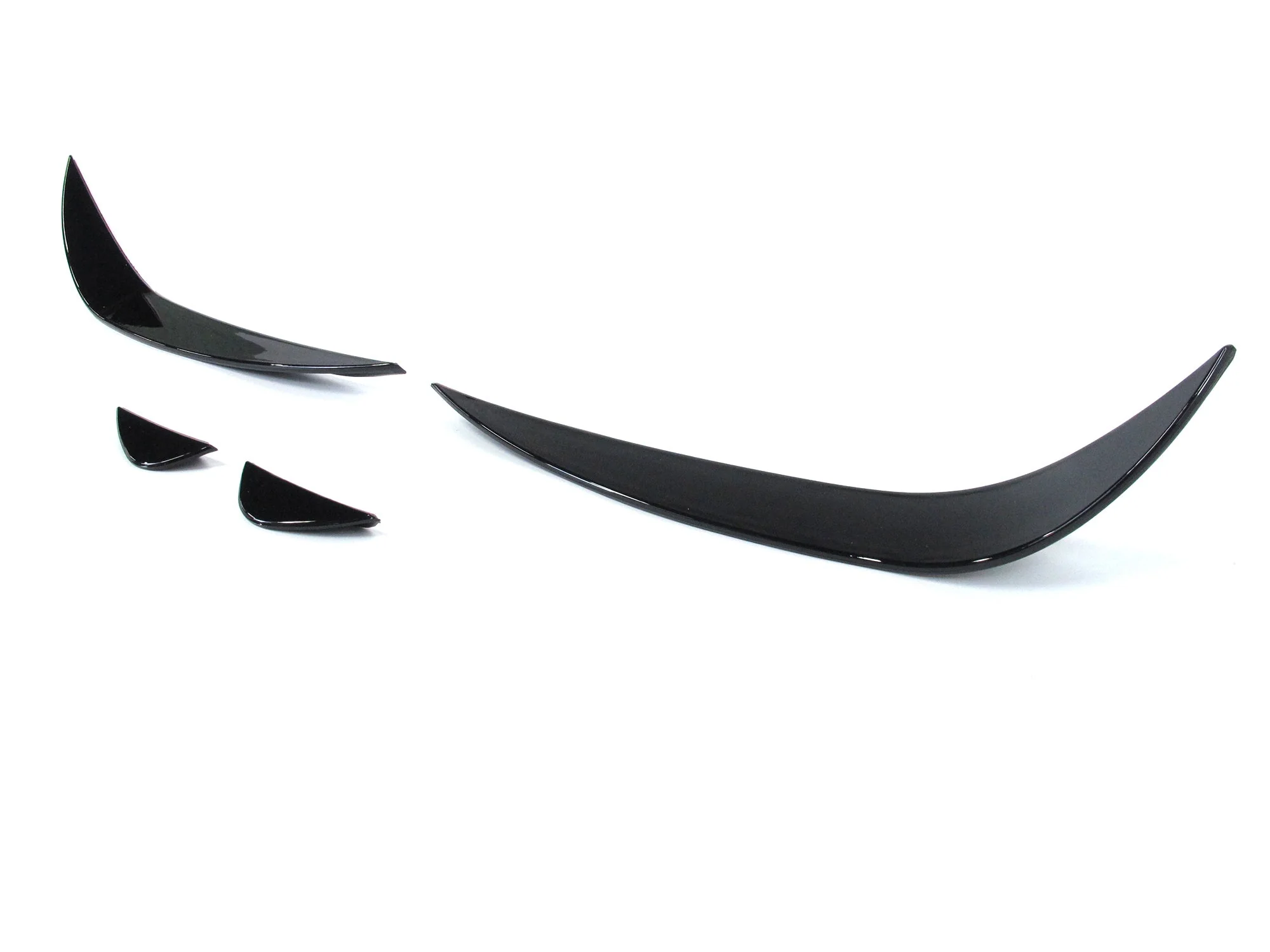Glossy Black Front Bumper Canards Set for VW Golf MK6 GTI 2008-2012 - Image 7