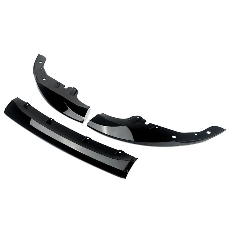 Glossy Black Front Lip Splitter for BMW 4 Series 2-Door G22 G23 M Sport 2021-2026 - Image 3