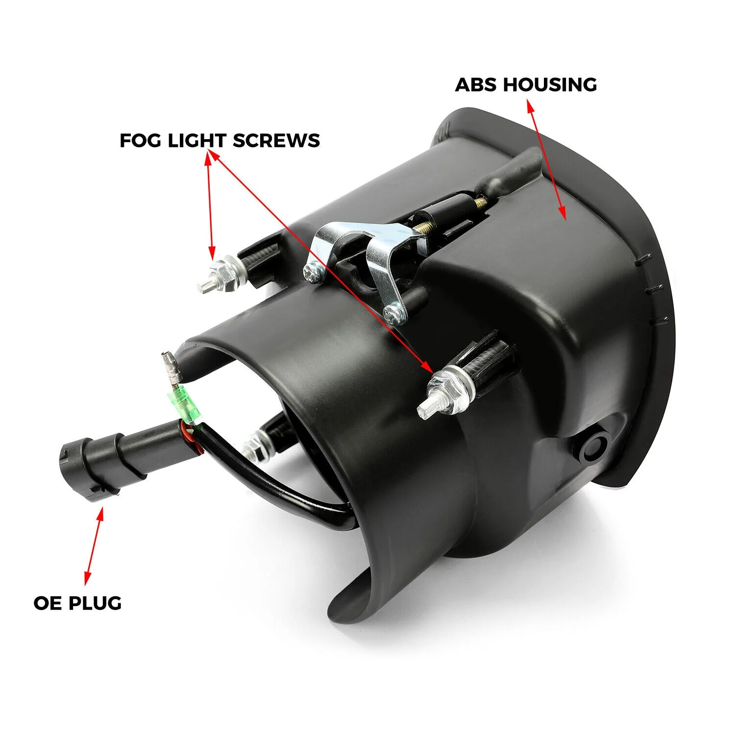 LED Fog Lights Chrome Housing w/ LED Halo For Freightliner Cascadia 2008-2017 - Image 9