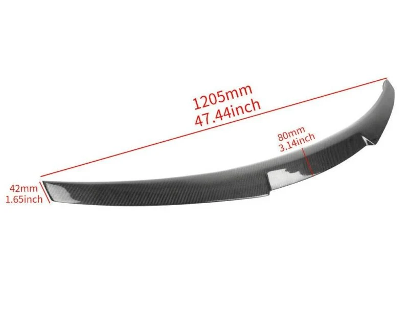 Real Carbon Fiber Rear Highkick Spoiler Fors AUDI A4 B9 S4 Sedan 2017-2024 - Image 4