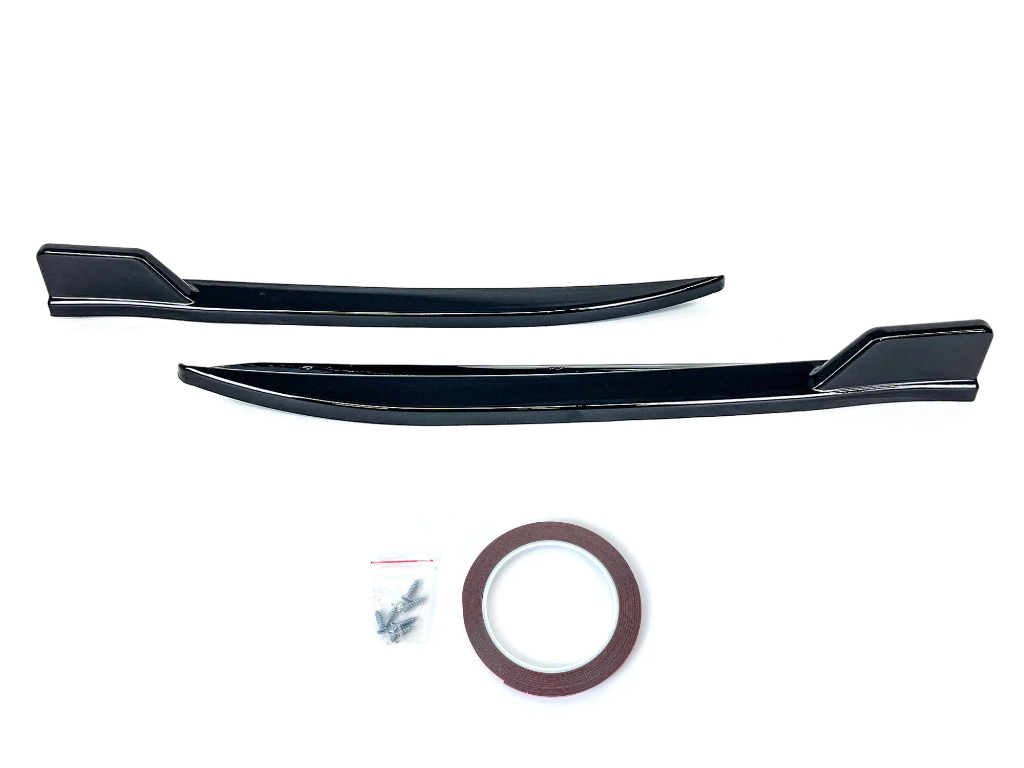 Gloss Black Rear Bumper Side Splitters Canard for BMW 5-Series G30 M-Sport 2017-2020 - Image 5