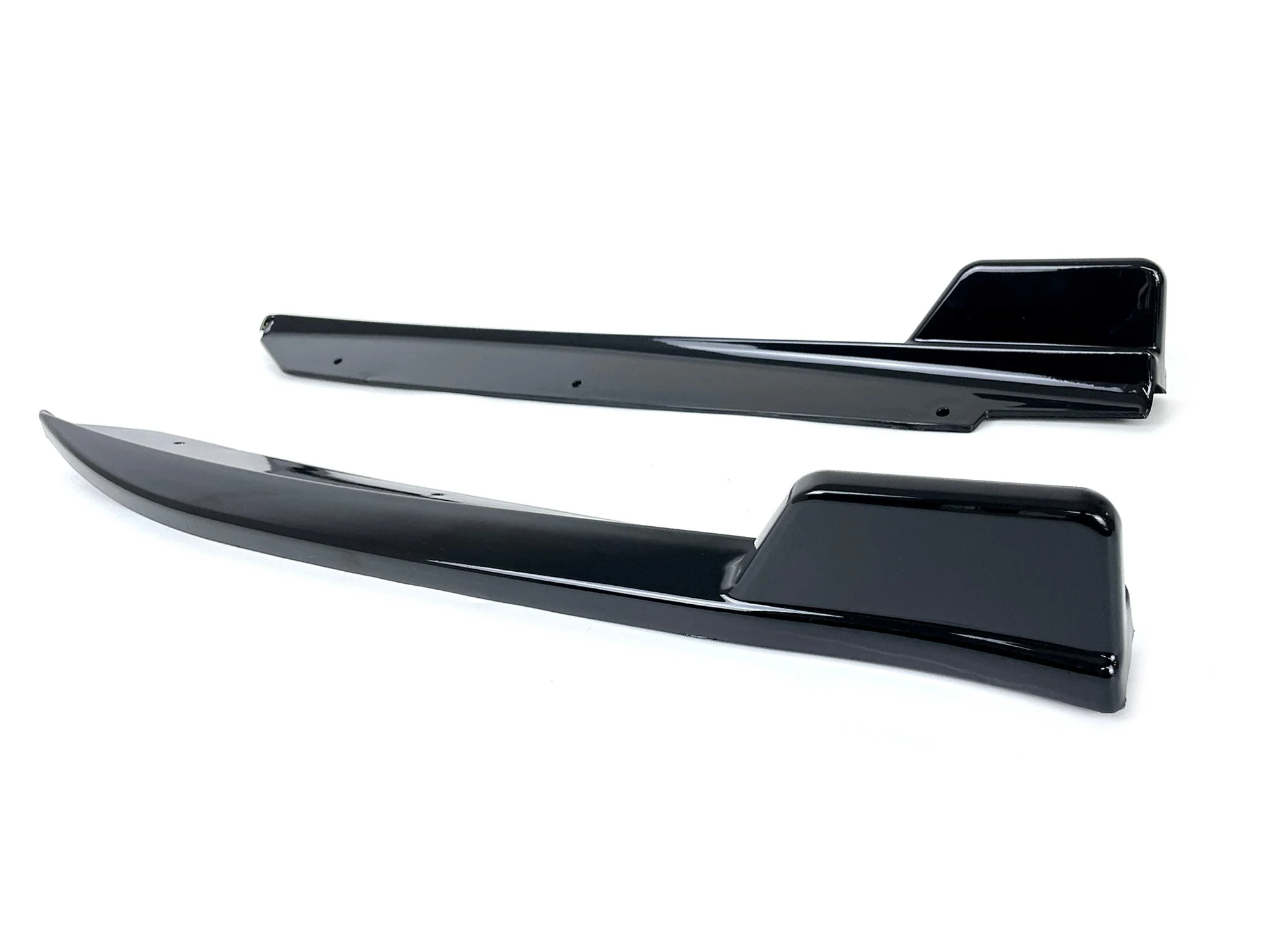 Gloss Black Rear Bumper Side Splitters Canard for BMW 5-Series G30 M-Sport 2017-2020 - Image 7