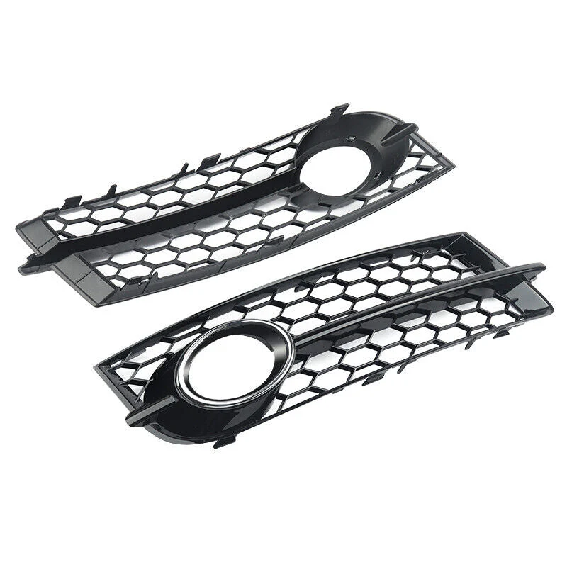2x Honeycomb Fog Light Grille Cover For 2006-2014 Audi TT 8J Standard Bumper - Image 3