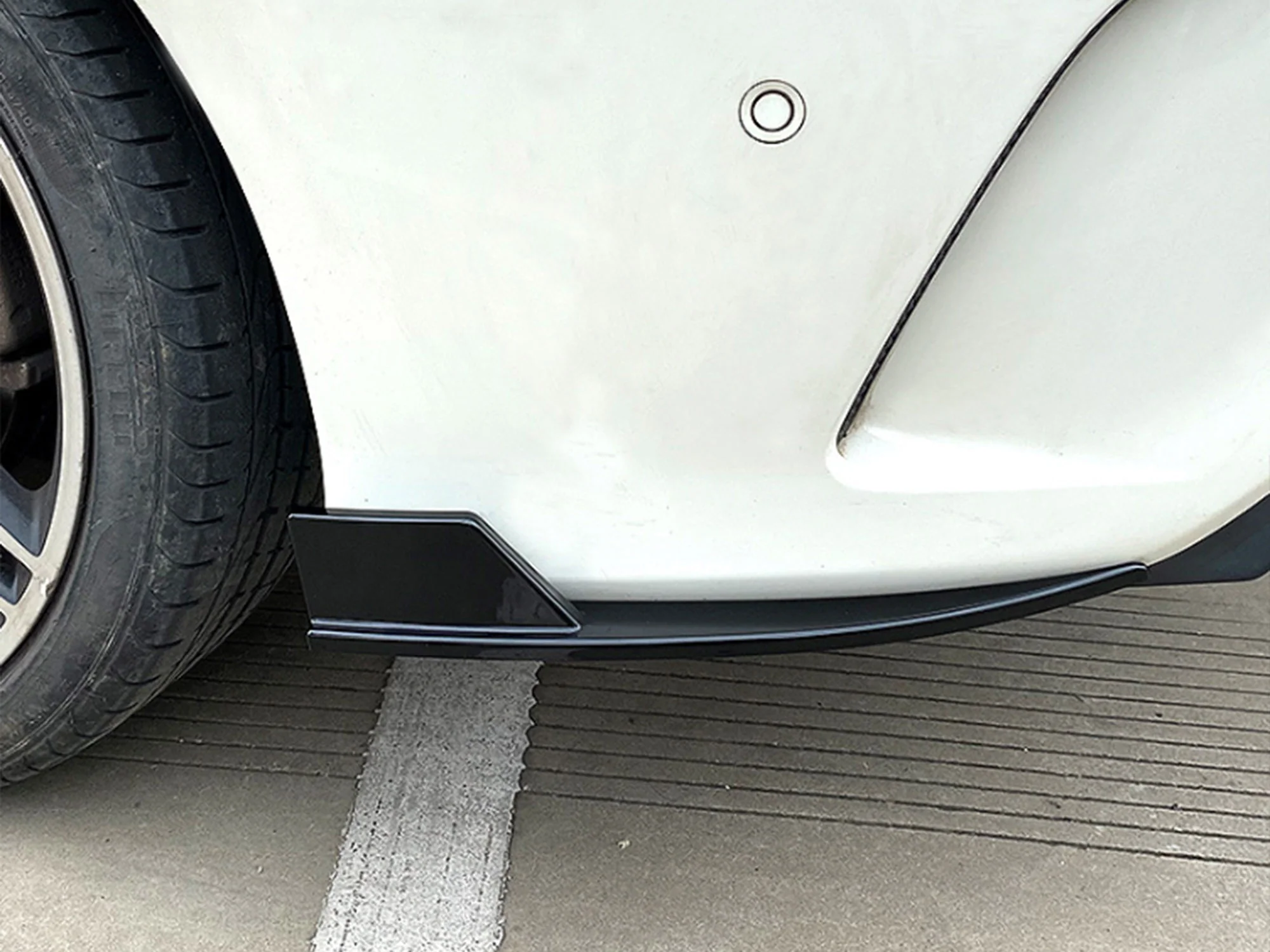 Glossy Black Rear Bumper Splitter Side Canards For Mercedes CLA C117 X117 2013-2019 pz101 - Image 3