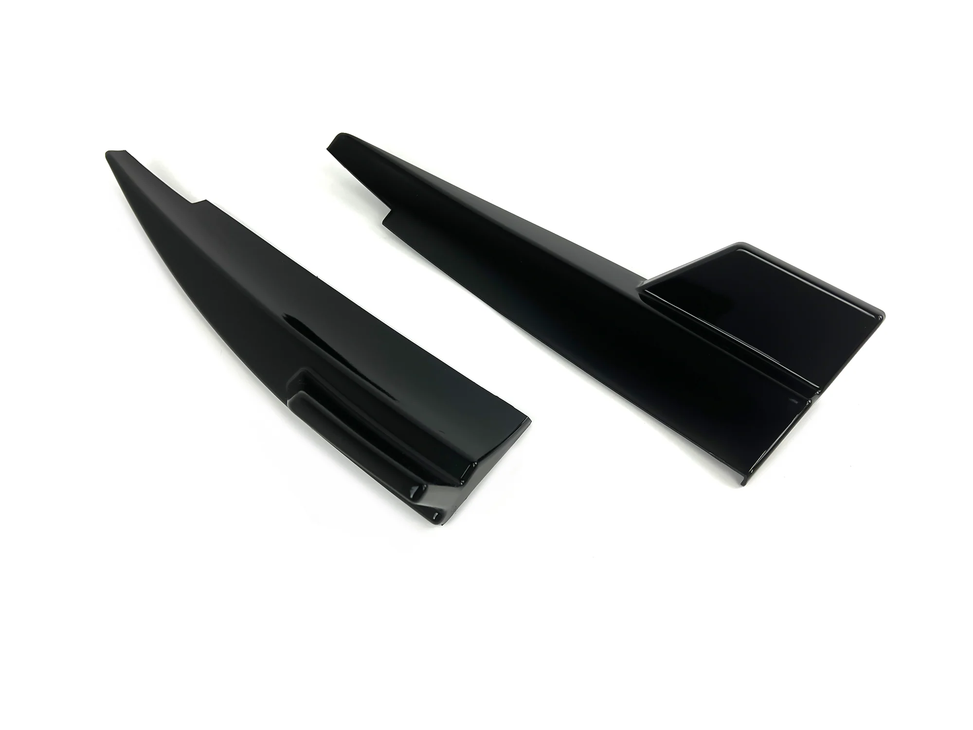 Glossy Black Rear Bumper Splitter Side Canards For Mercedes CLA C117 X117 2013-2019 pz101 - Image 4