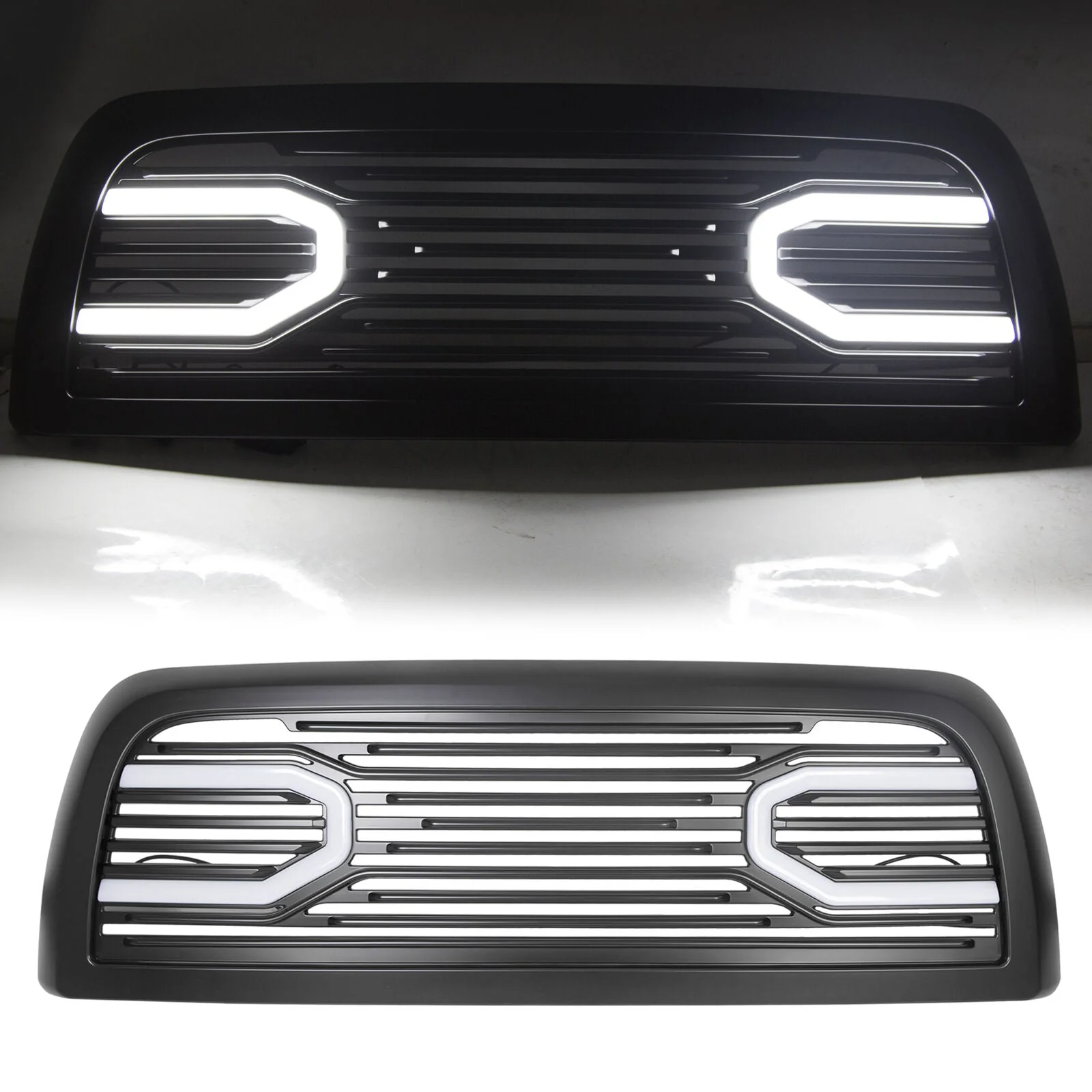 Big Horn Front Bumper Grille Grill Shell w/ LED Lights for Dodge Ram 2500 3500 2010-2018 - Image 4
