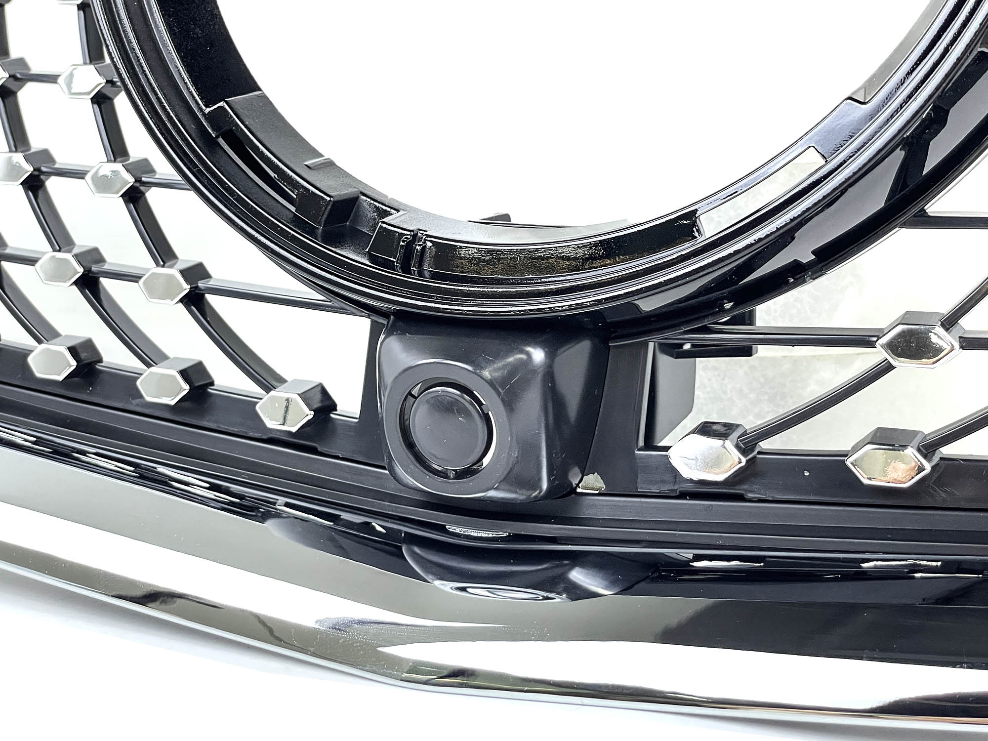 Black Diamond Front Bumper Radiator Grille fit for Mercedes Benz V Class W447 2015-2019 fg95 - Image 12
