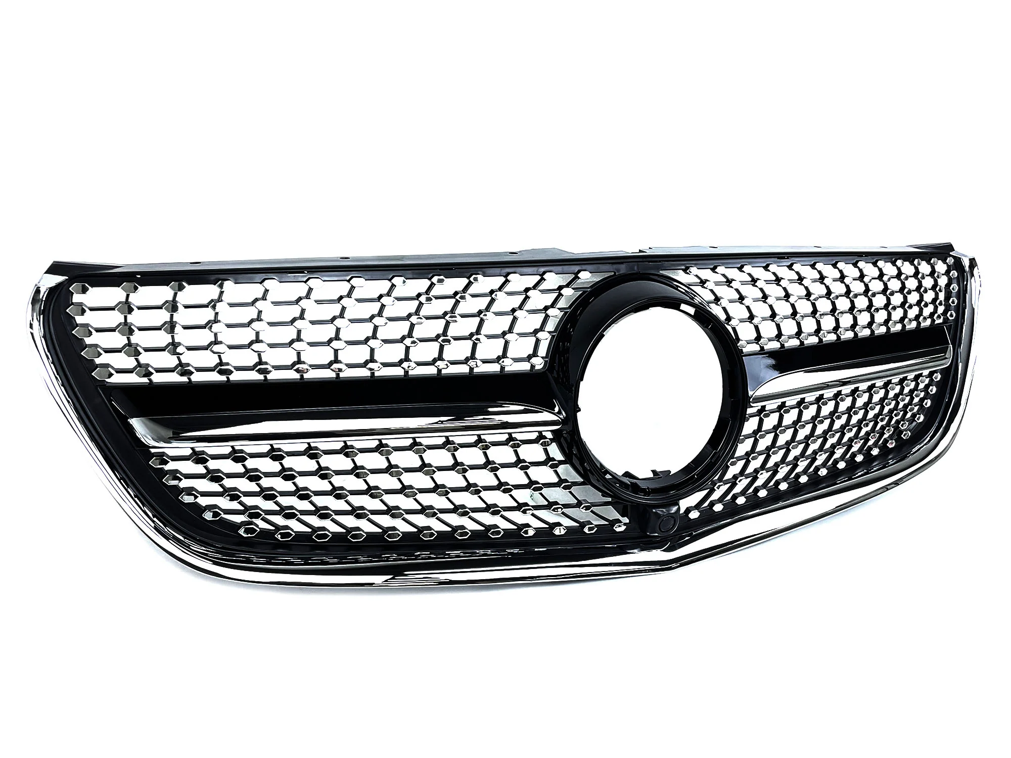 Black Diamond Front Bumper Radiator Grille fit for Mercedes Benz V Class W447 2015-2019 fg95 - Image 4