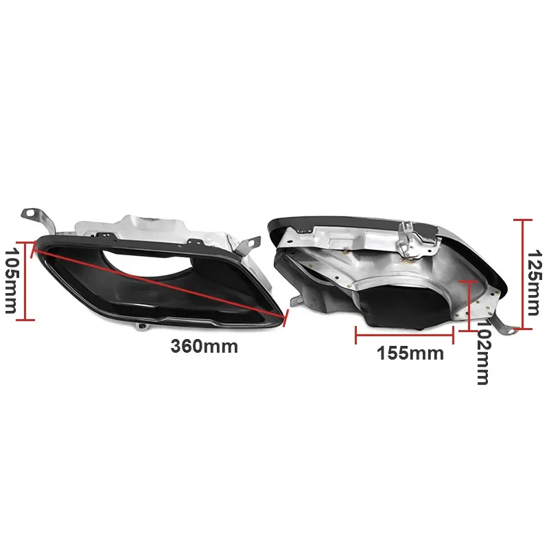 Black Exhaust Tip Muffler Tail Pipe For BMW 8 Series 840i G15 G16 2019-2024 - Image 2