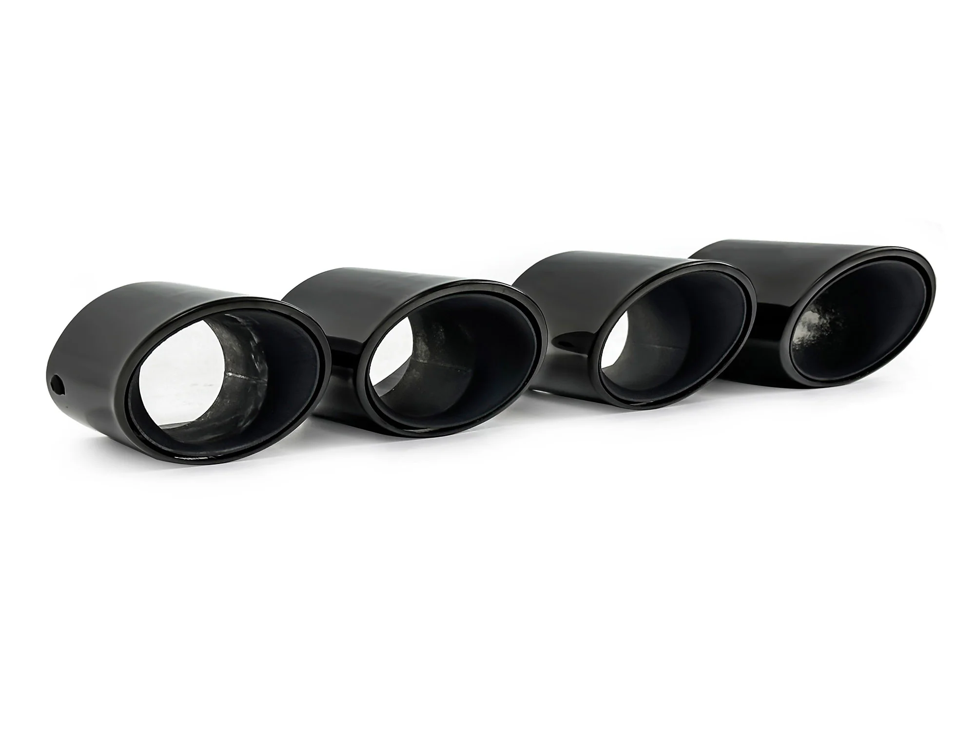 4pcs Black Exhaust Tips Pipe For Porsche 971 Panamera 4S Turbo 2017-2023 - Image 5