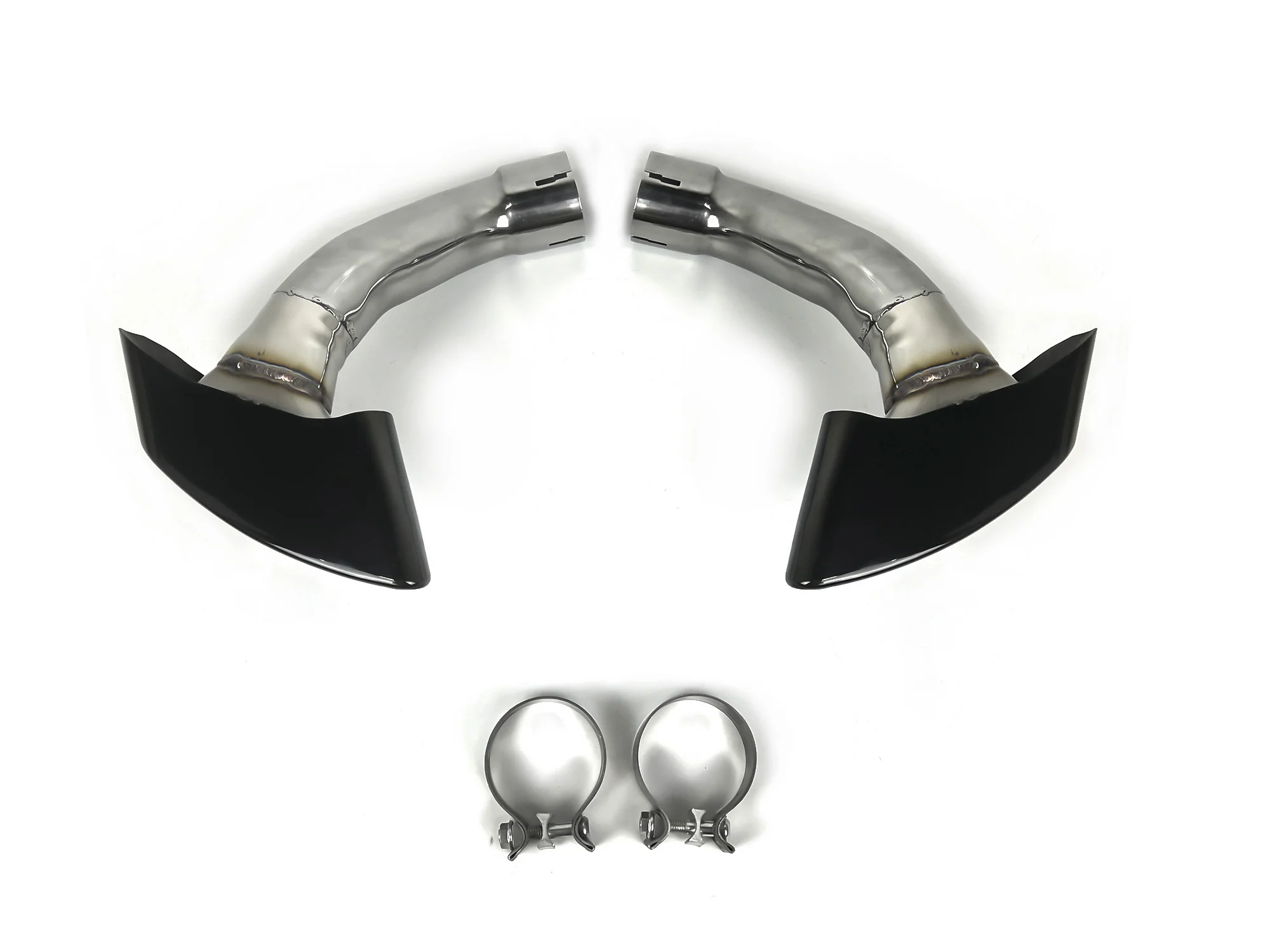 Black Exhaust Tips Tail Pipe fit for BMW X5 E70 / X6 E71 2008-2013 - Image 5