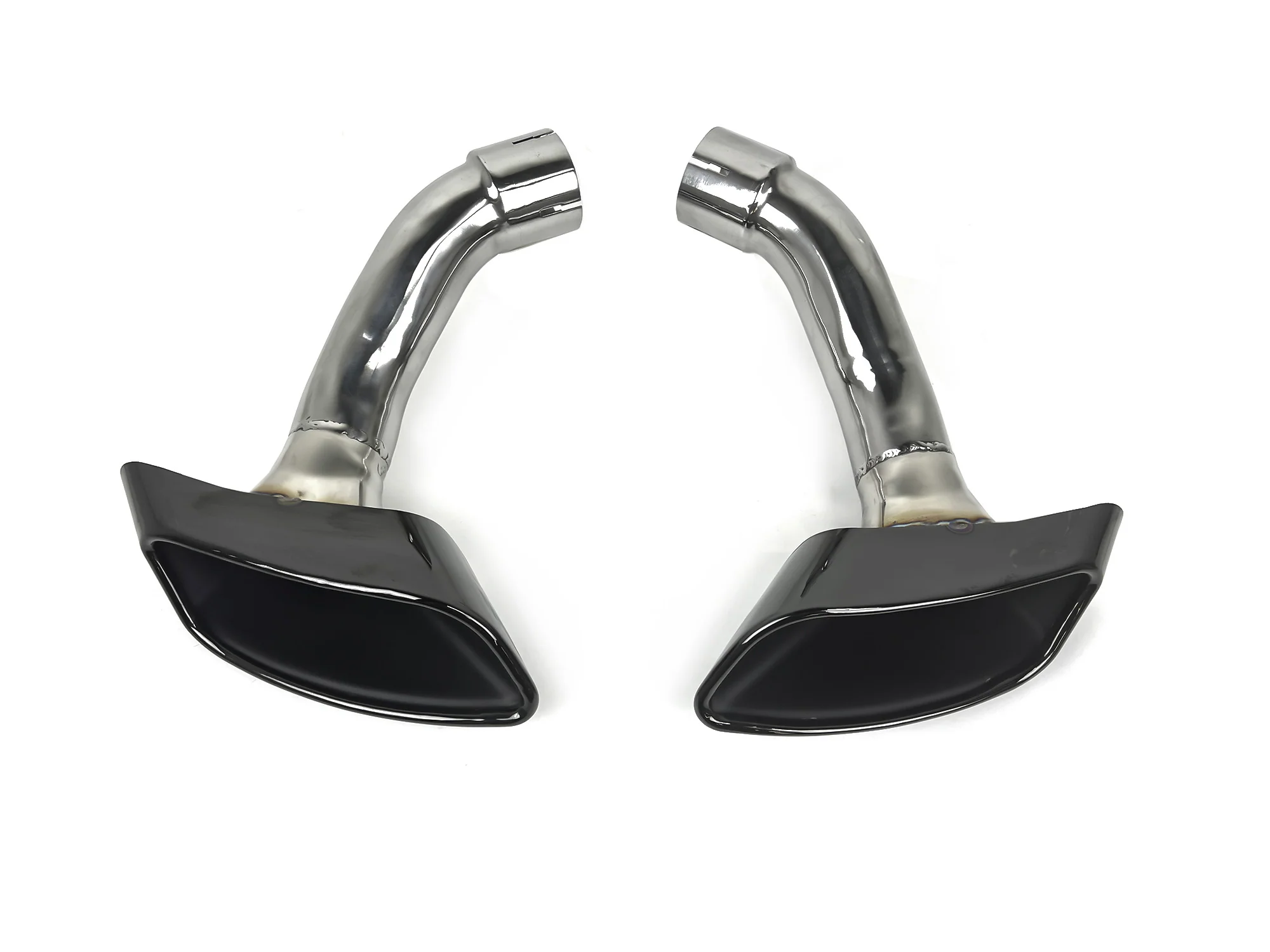 Black Exhaust Tips Tail Pipe fit for BMW X5 E70 / X6 E71 2008-2013 - Image 6
