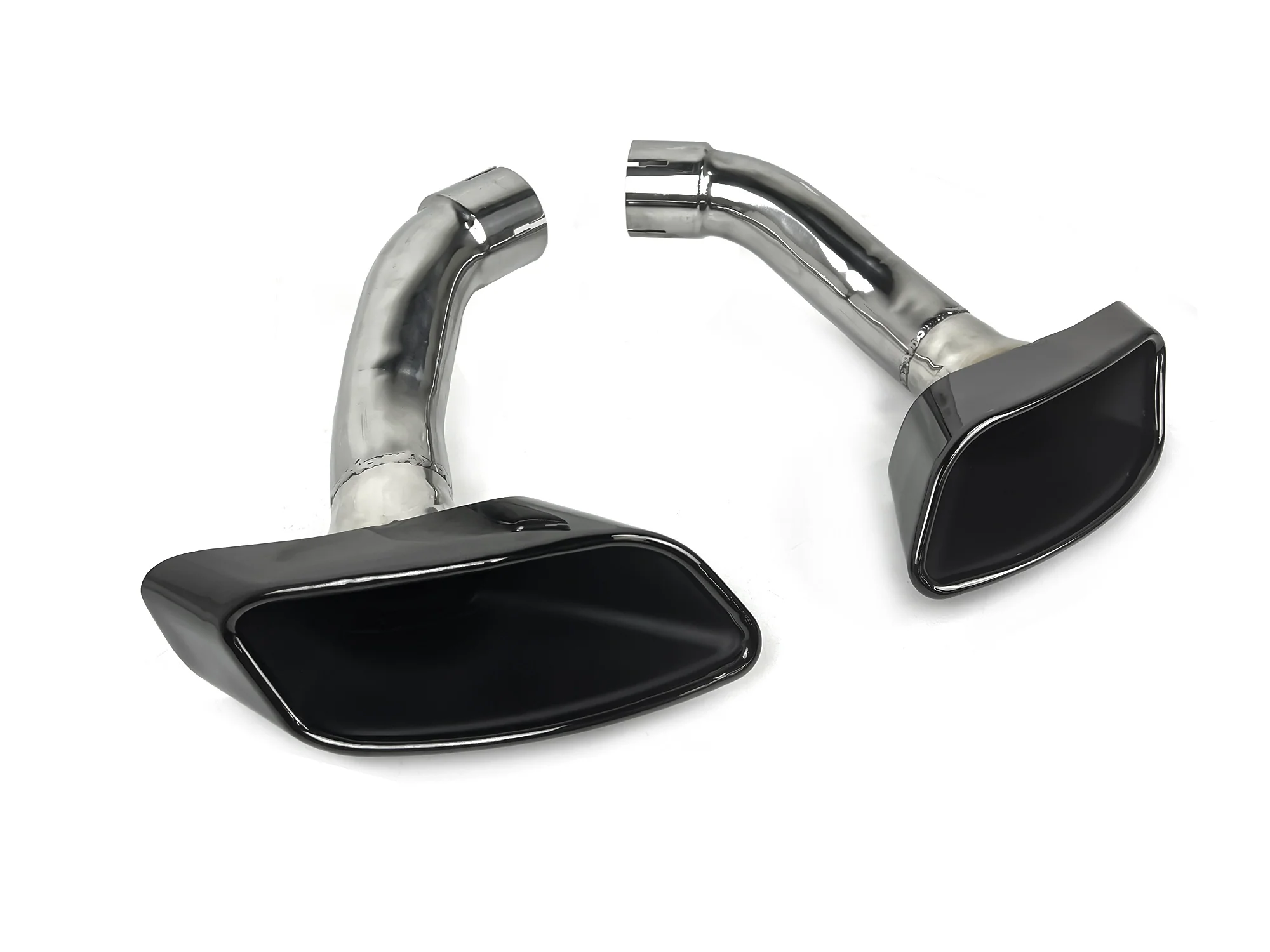 Black Exhaust Tips Tail Pipe fit for BMW X5 E70 / X6 E71 2008-2013 - Image 7