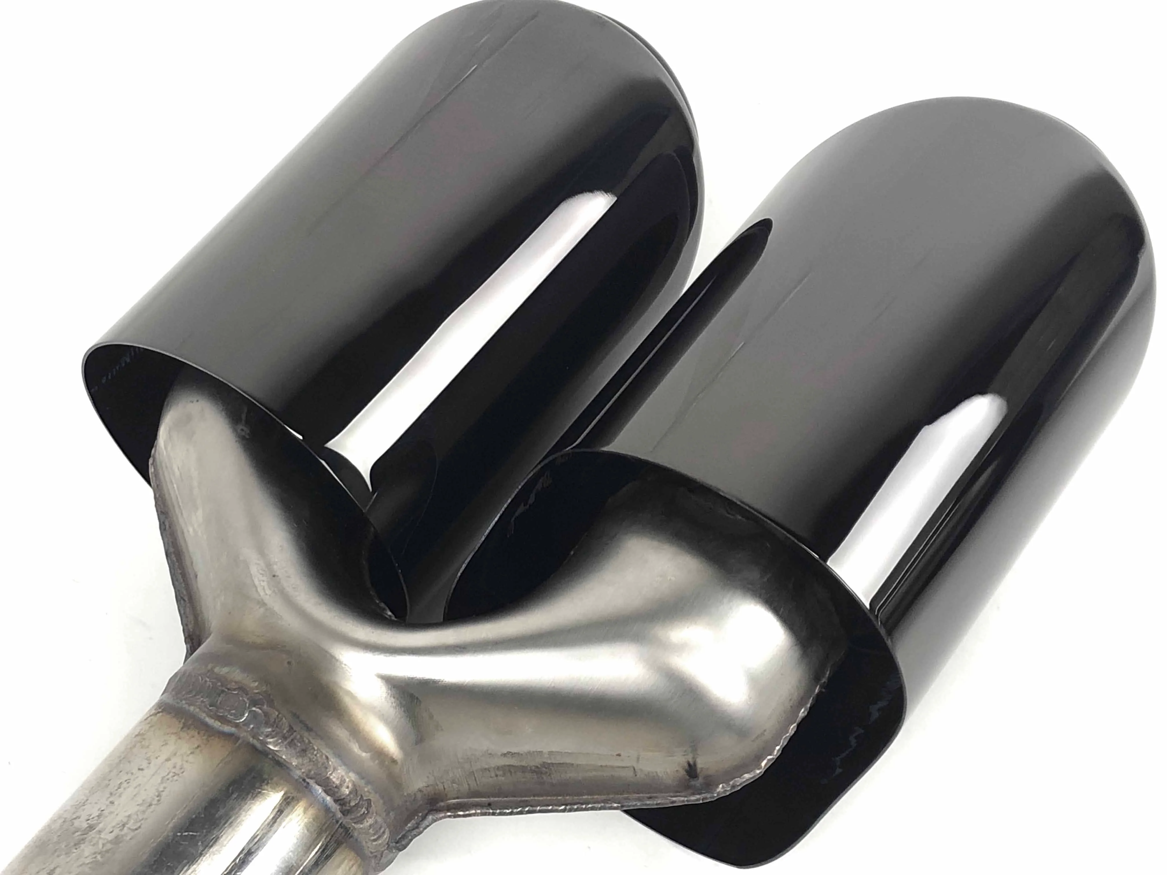Black Exhaust Tips Twin Muffler Pipe for VW Touareg 2011-2018 - Image 6