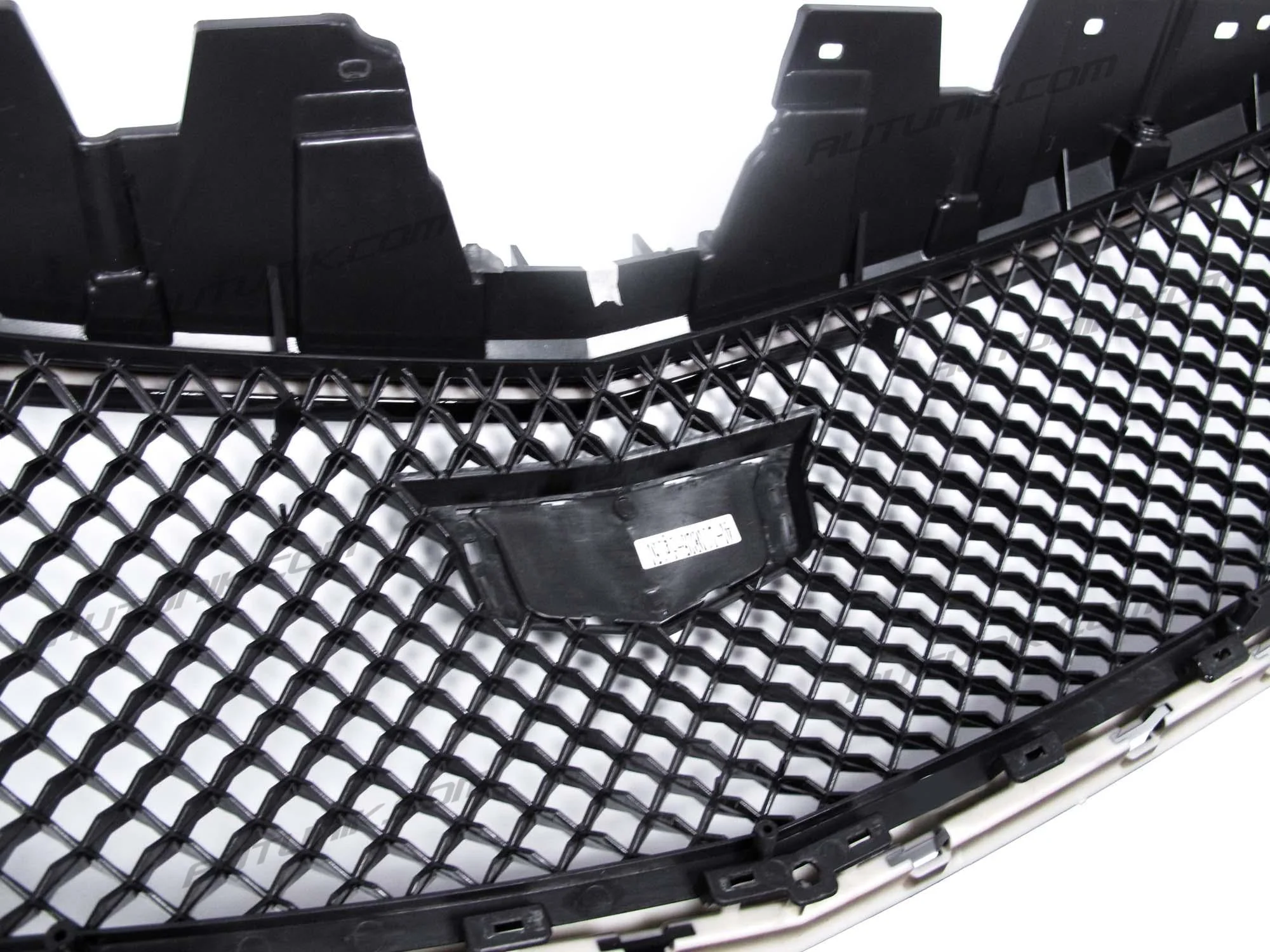 Black Front Upper Grille + Lower Grill w/ Frame for Cadillac XTS 2013-2017 w/o Camera - Image 13