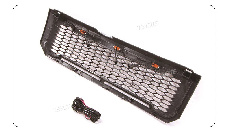 Black Front Bumper Upper Grille Radiator w/ Light Fits For 2008-2012 Ford Escape / Kuga - Image 10