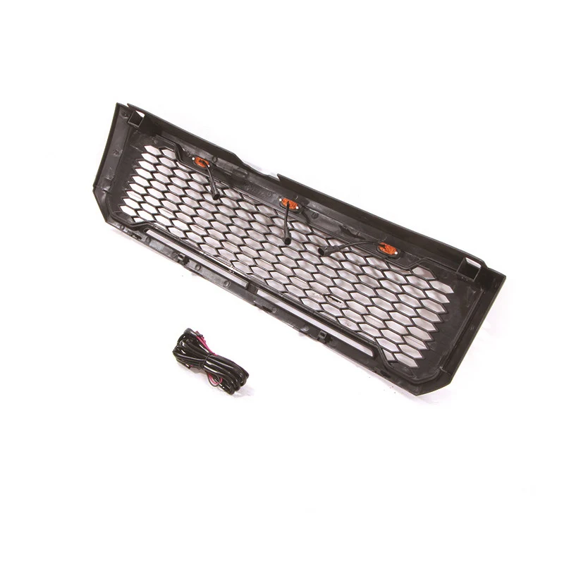 Black Front Bumper Upper Grille Radiator w/ Light Fits For 2008-2012 Ford Escape / Kuga - Image 4