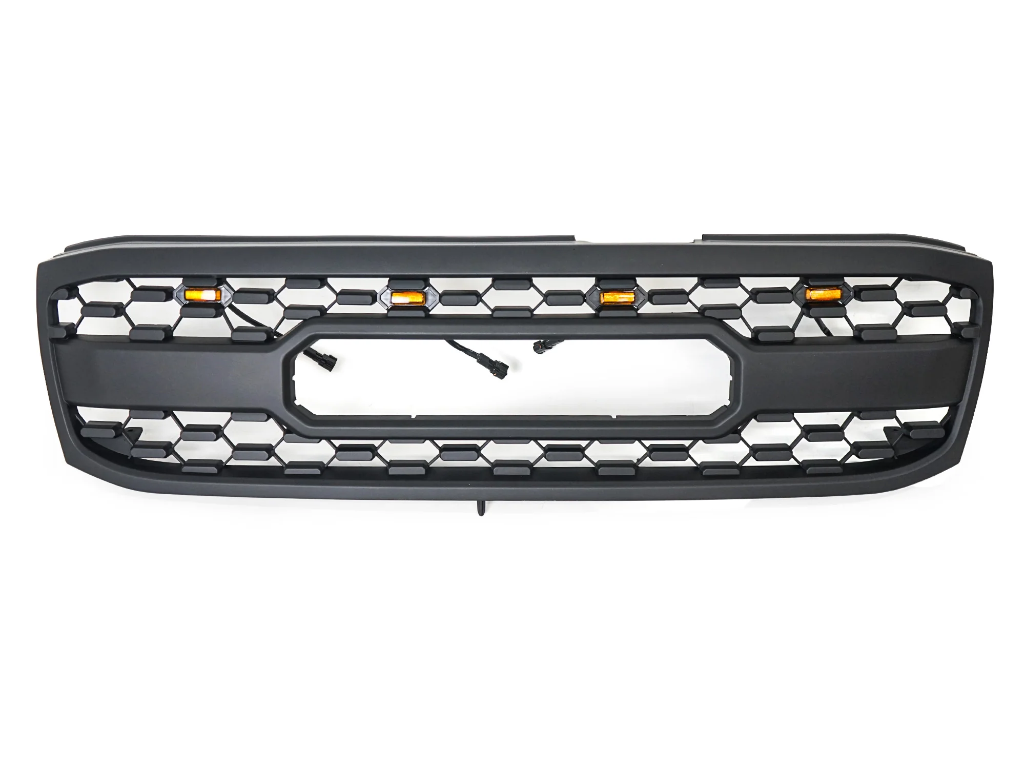 Black Front Bumper Upper Grille w/ LED Light Fit For 1998-2006 Toyota Land Crusier LC100 - Image 27