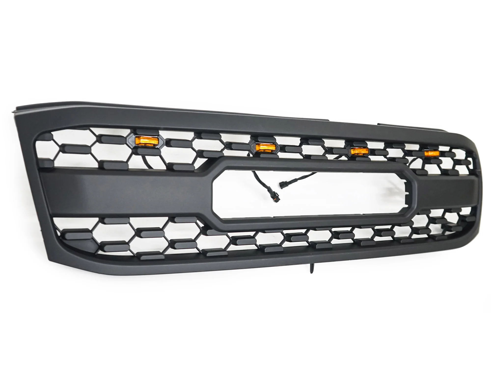 Black Front Bumper Upper Grille w/ LED Light Fit For 1998-2006 Toyota Land Crusier LC100 - Image 28