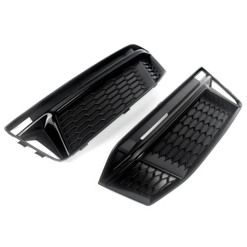 Pair Front Bumper Fog Light Grille Grill Cover for Audi A4 S-line S4 2017-2019 - Image 5