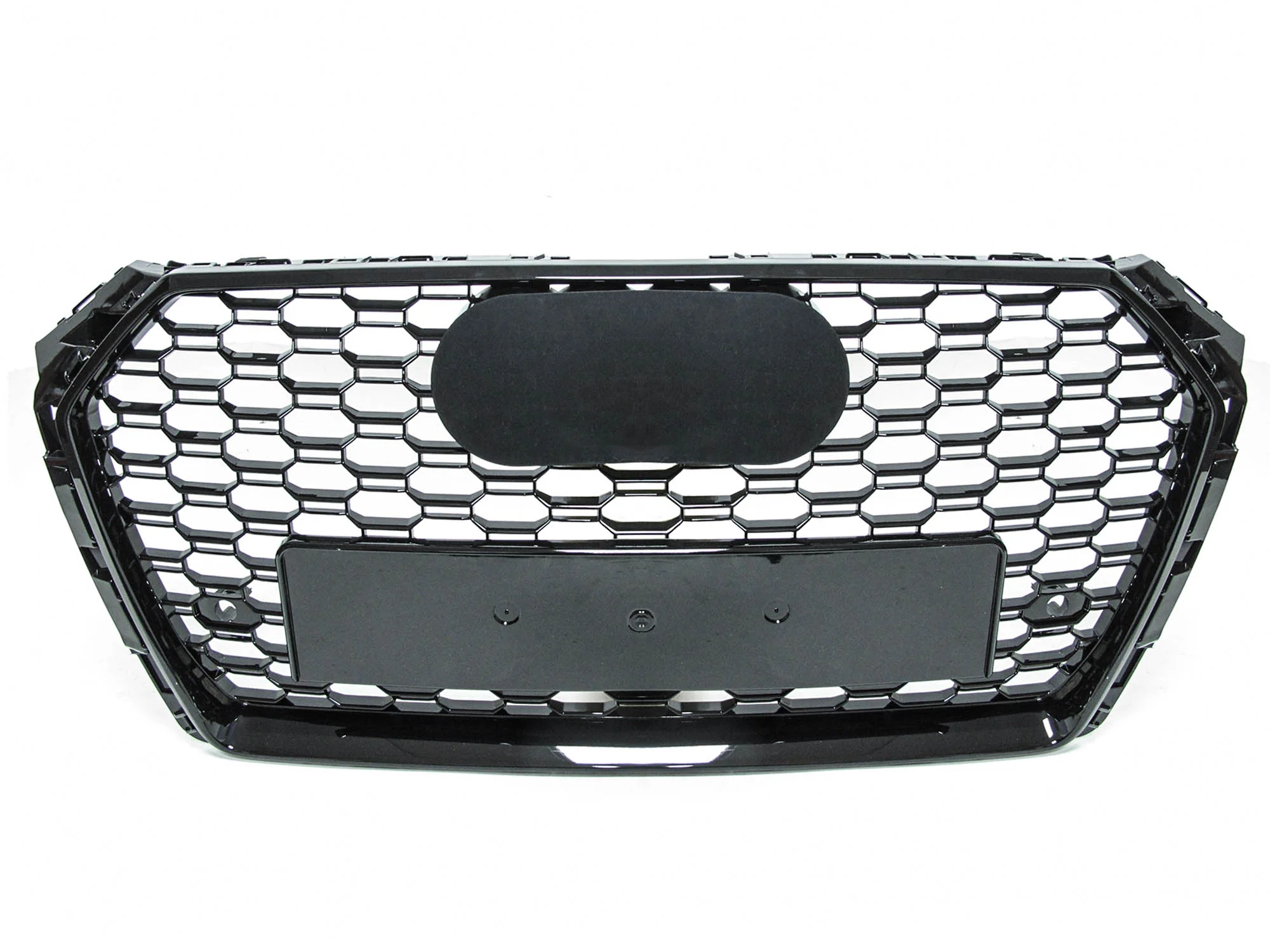 Honeycomb Mesh Hex Grille Black Fits 2017-18 Audi A4/S4 B9 RS4 Style - Image 7