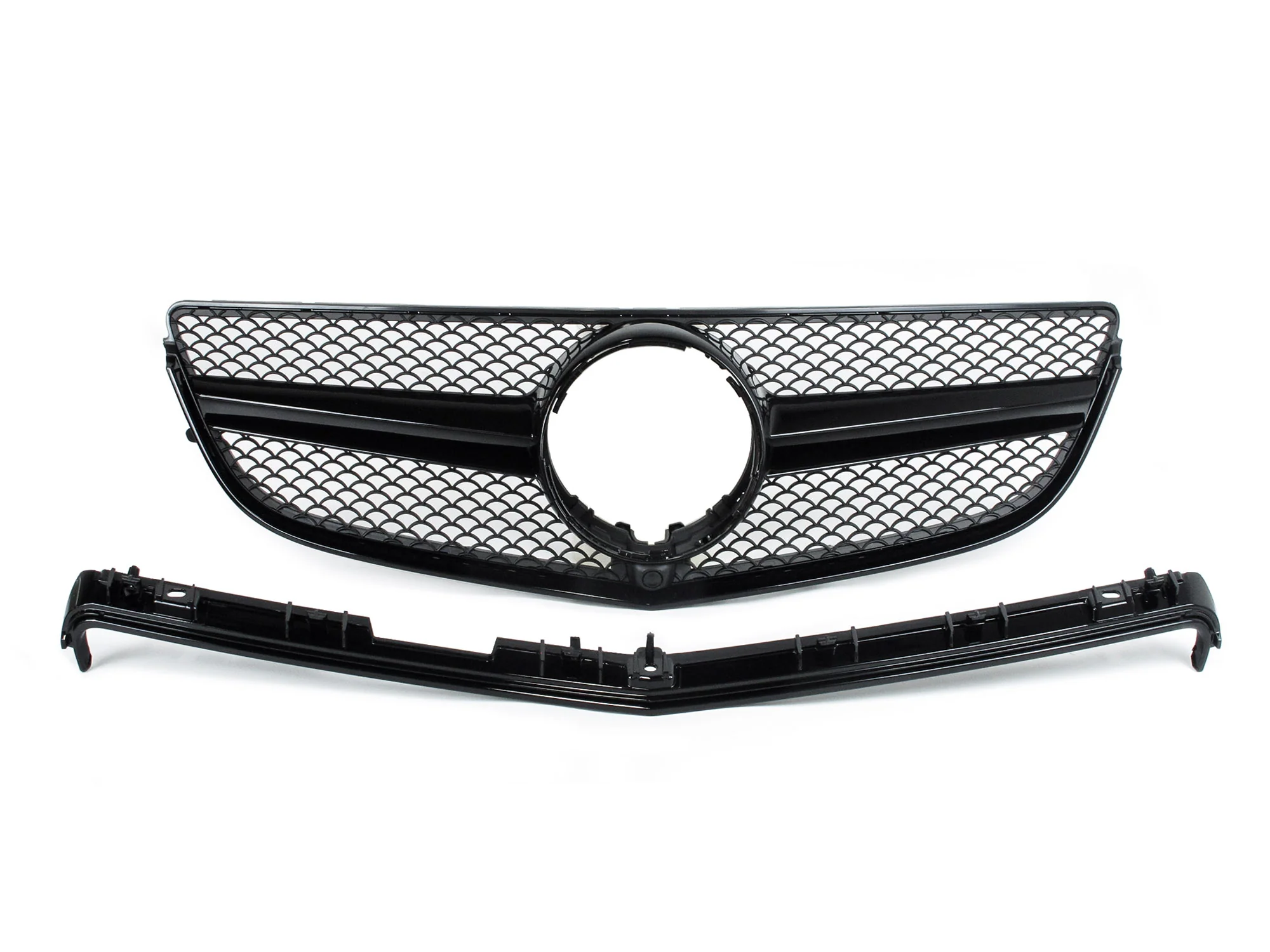 Black Front Mesh Grill fit for Mercedes C207 A207 Coupe 2014-2017 fg287 - Image 2