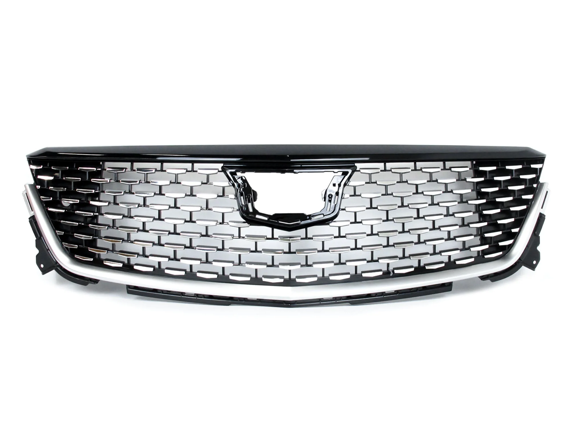 Silver Diamond Front Grille for Cadillac CT4 2020-2024 - Image 3