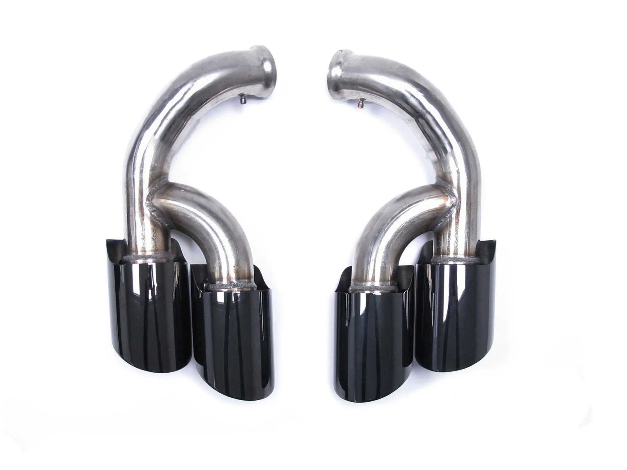 Black Exhaust Tips Sport Tailpipe (Long) for Porsche Cayenne 958.2 V6 V8 2015-2018 et105 - Image 5