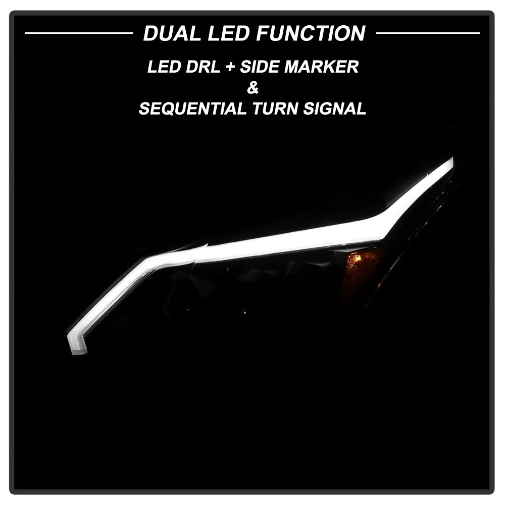 Black Headlights w/ LED Sequential Signal Switchback DRL For 2010-2013 Infiniti G37 G25 Q40 Sedan - Image 12