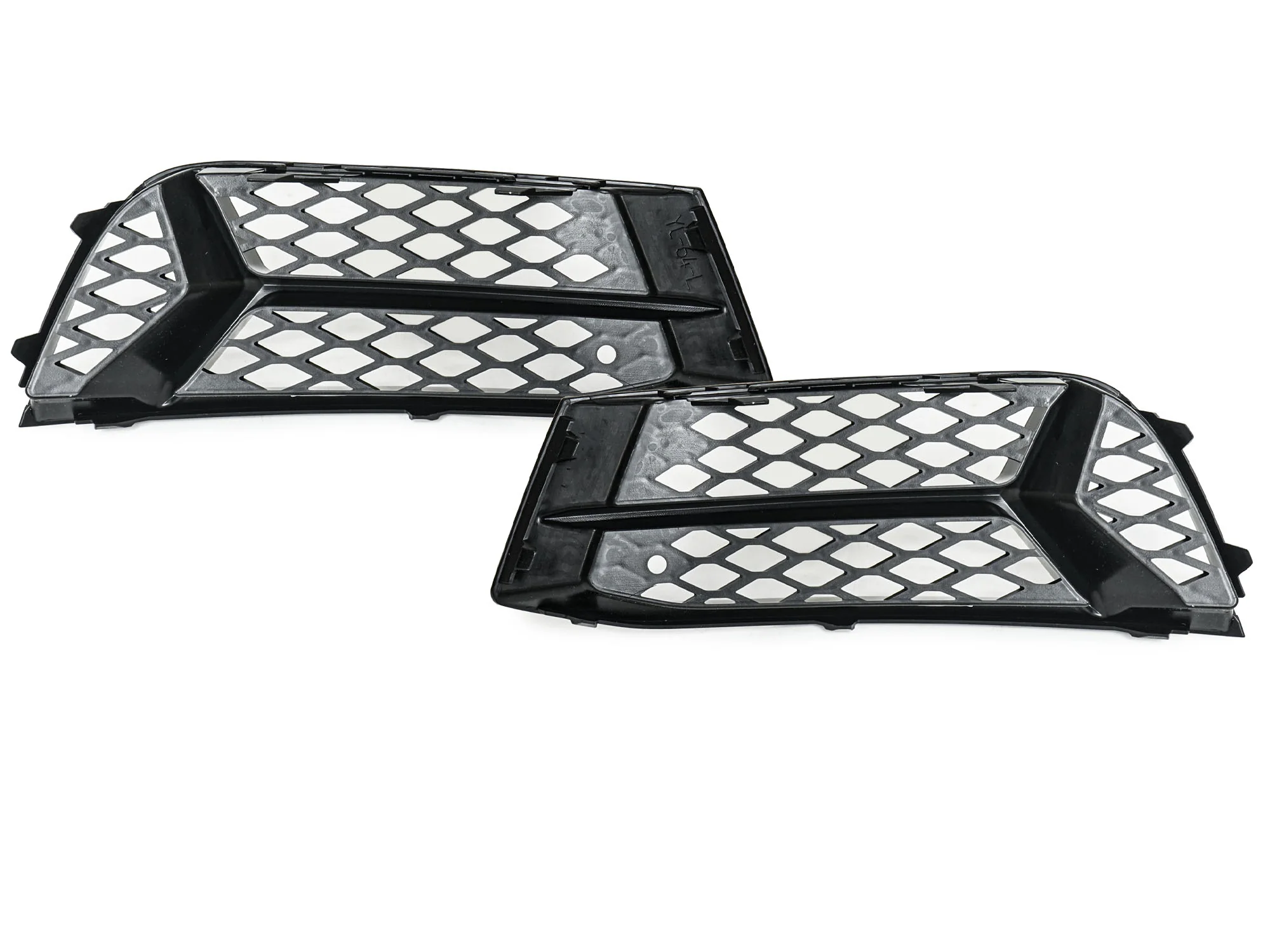 Gloss Black Fog Light Grilles Cover Pair For 2017–2020 Audi A3 8V Sedan (Non-S-Line) - Image 11