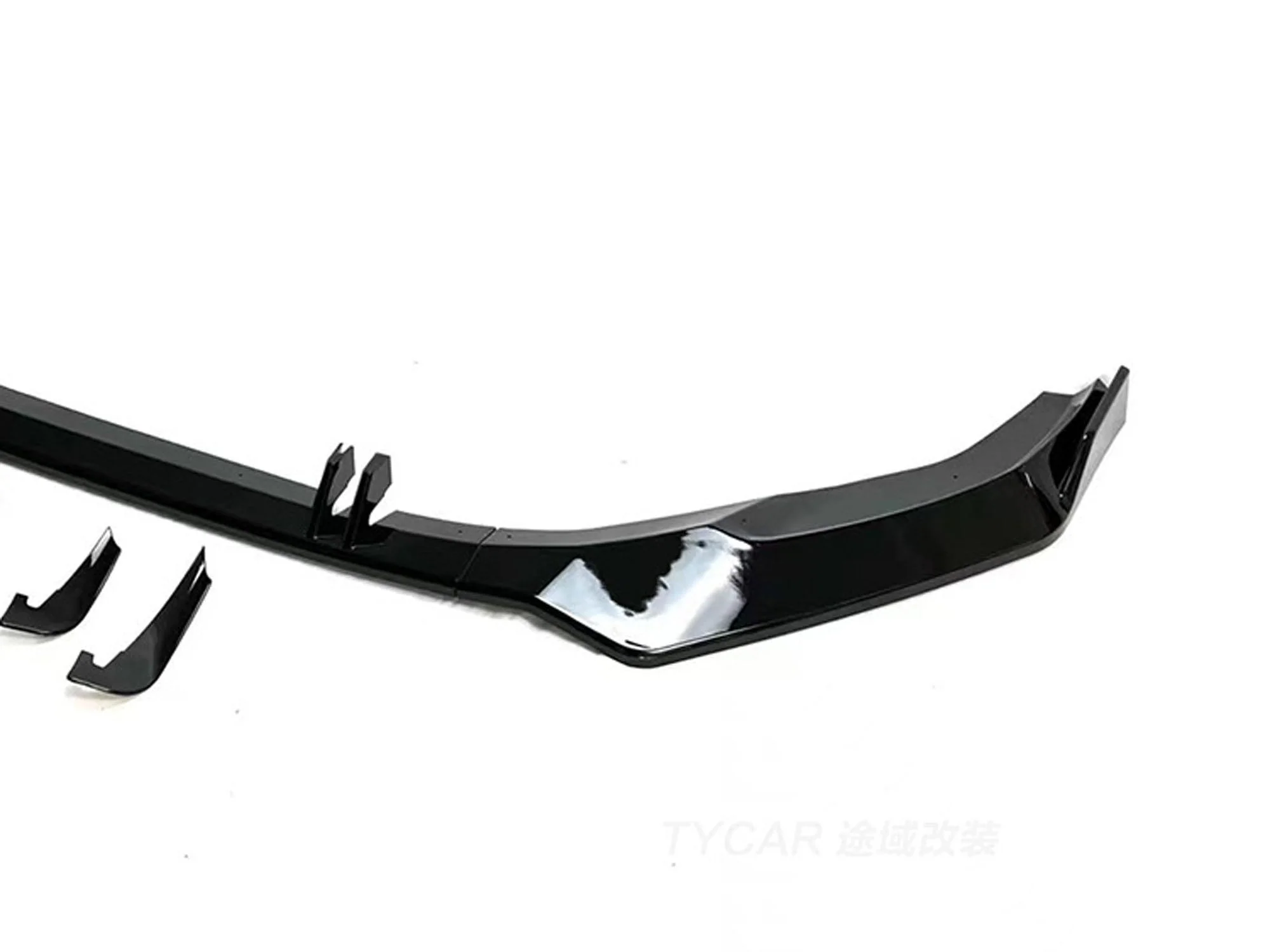 Glossy Black Front Lip Splitters for AUDI A4 B9 S line 2021-2023 - Image 5