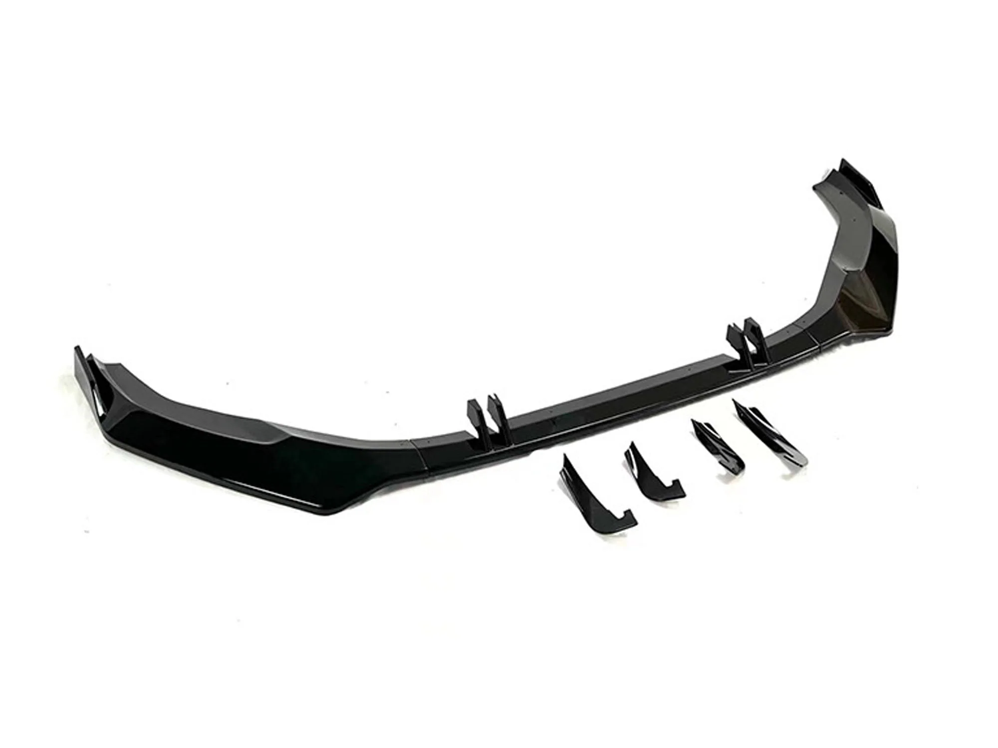 Glossy Black Front Lip Splitters for AUDI A4 B9 S line 2021-2023 - Image 6